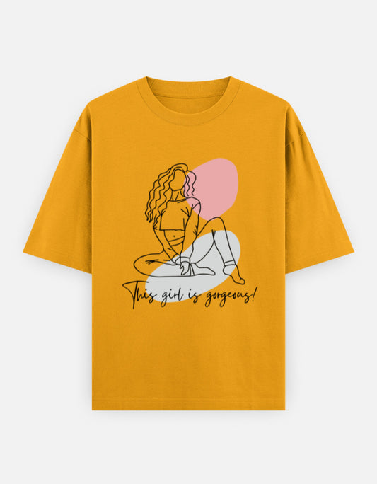 C-Labs This Girl Is Gorgeous Oversized Classic T-Shirt Golden Yellow Front_1_c_35_2768ea9c-2aa8-4ef0-8760-a29f67d26685