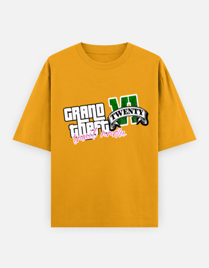 C-Labs Grand Theft Auto: Tamil Nadu Edition Oversized Classic T-Shirt Golden Yellow Front_1_c_35_584c2592-1822-4f26-a28f-4d3182297485