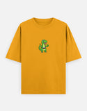 C-Labs Photographer Dinosaur Oversized Classic T-Shirt Golden Yellow Front_1_c_35_5e67ae13-a2b2-42ae-9068-a1e26c2378b4