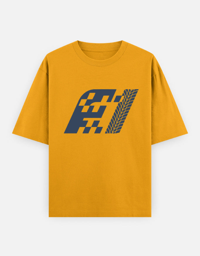 C-Labs F1 Oversized Classic T-Shirt Golden Yellow Front_1_c_35_60c9990a-b478-459c-86ac-5815737688cc