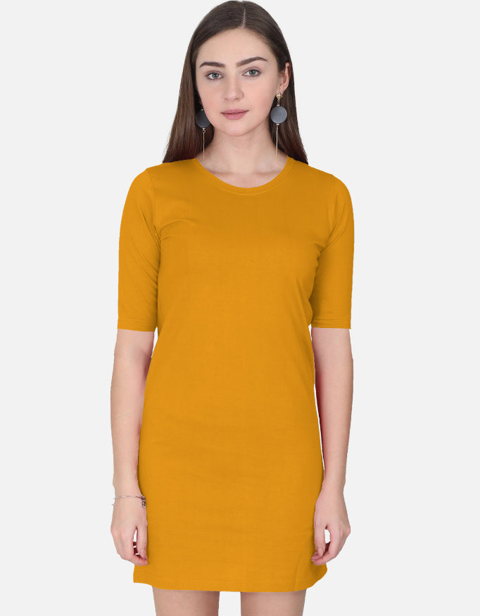 C-Labs C-Standard: T-Shirt Dress T-Shirt Dress Golden Yellow Front_1_c_35_84f4df09-9642-4a17-aeb1-b95241c7fade