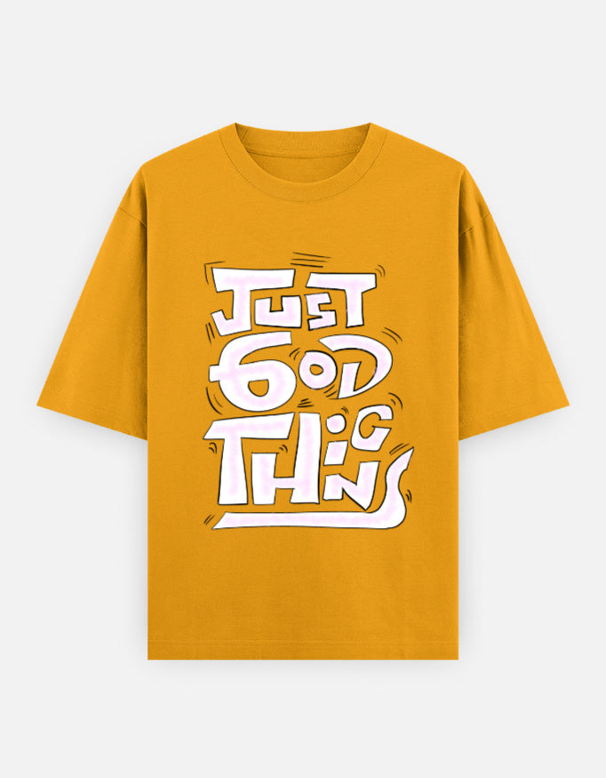 C-Labs Just God Things Oversized Classic T-Shirt Golden Yellow Front_1_c_35_8eefdd6b-980d-4a04-9909-79b000c91e12