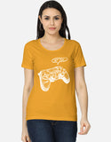 C-Labs Let's Play Women's Classic T-Shirt Golden Yellow Front_1_c_35_a314894d-2678-4945-9ce6-203e37fdaf5c