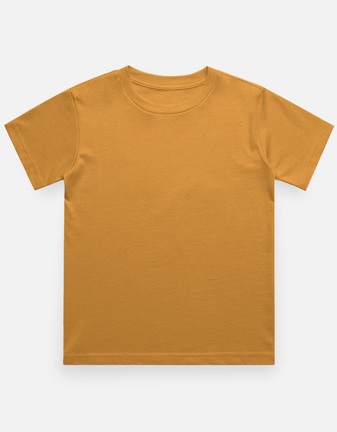 C-Labs C-Standard: Boy's T-Shirt (Light) Boy Classic Crew T-Shirt Golden Yellow Front_1_c_35_afced581-ef59-4820-a82b-74bddbbb723a