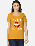 C-Labs Karma Women's Classic T-Shirt Golden Yellow Front_1_c_35_b0da759a-e3e3-4ce7-86b4-07b25e933d01
