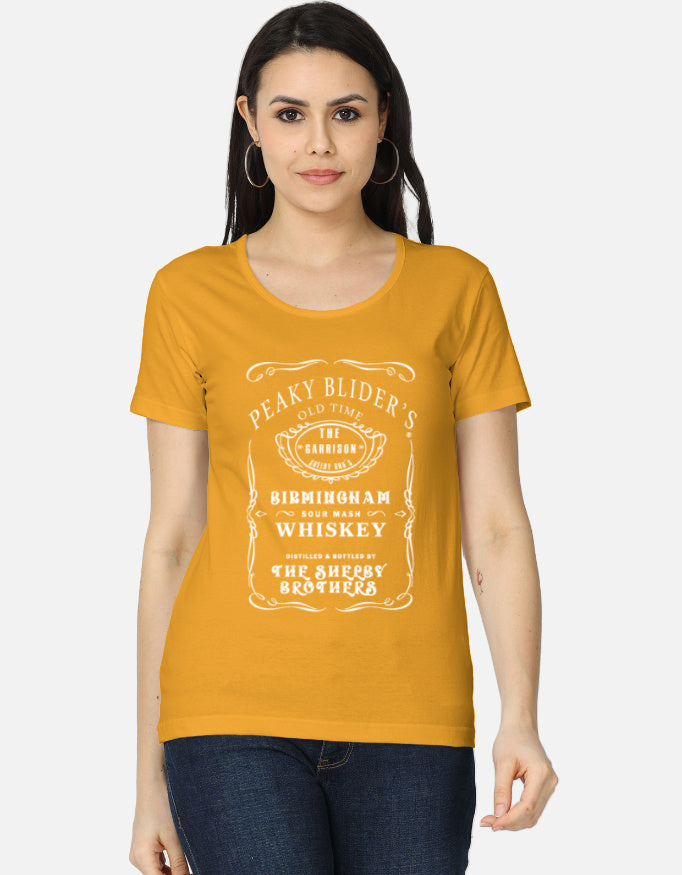 C-Labs Peaky Blinders Women's Classic T-Shirt Golden Yellow Front_1_c_35_b3b09b5d-dd87-4f81-bd4b-07e7072624f5