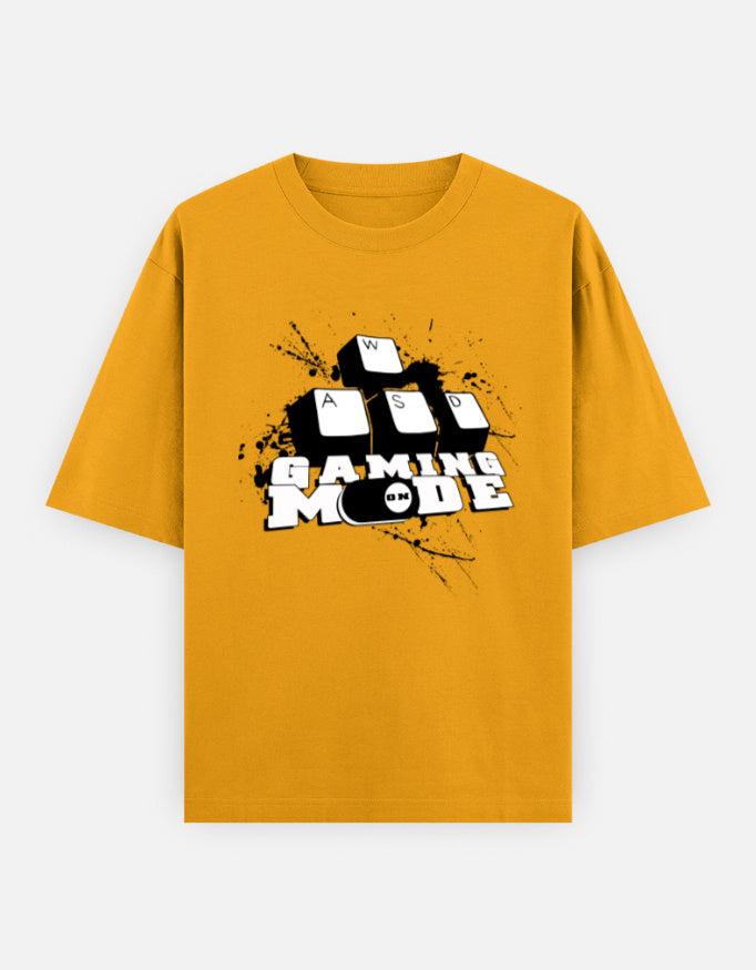 C-Labs Gaming Mode On Oversized Classic T-Shirt Golden Yellow Front_1_c_35_bd5d6739-f018-4100-ac7c-2ba7f66ae1a3