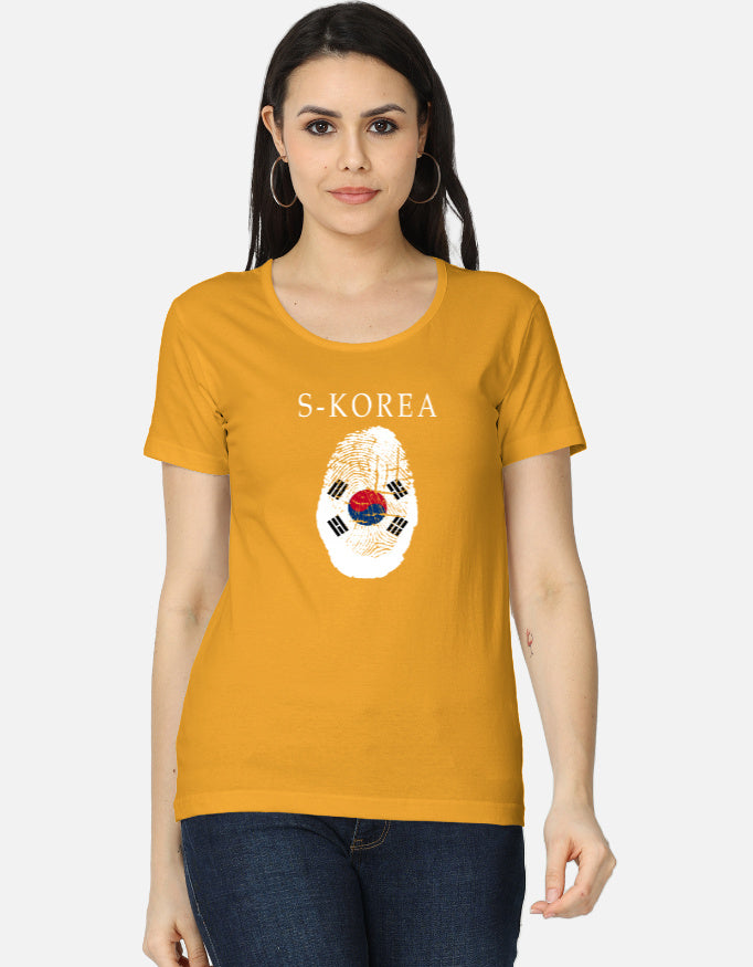 C-Labs SouthKorea Women's Classic T-Shirt Golden Yellow Front_1_c_35_bf4a7f39-01aa-4604-9c1b-d381c3be6f36