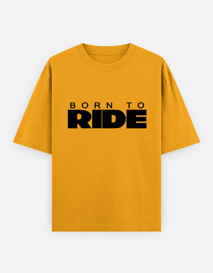 C-Labs Born To Ride Oversized Classic T-Shirt Golden Yellow Front_1_c_35_c2a99e6f-c0d2-4c58-8ba0-6f4422b50c94