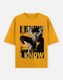 C-Labs I know I know Oversized Classic T-Shirt Golden Yellow Front_1_c_35_c6496c74-2977-4f84-ac0b-4f552465a2be