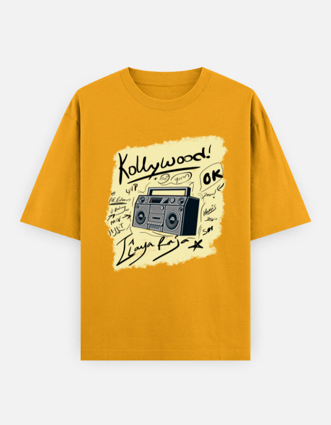 C-Labs Kollywood Music Oversized Classic T-Shirt Golden Yellow Front_1_c_35_d4babd16-34f8-4072-ba44-1891e2666a1f