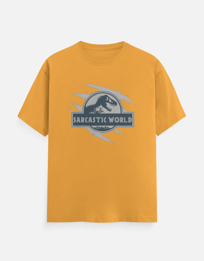 C-Labs Sarcastic World Classic Crew T-Shirt Golden Yellow Front_1_c_35_ea65b179-974c-4f3b-a73b-0731b6d2f178