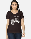 C-Labs Let's Play Women's Classic T-Shirt Coffee Brown Front_1_c_37_09d795f8-dc35-4776-87f1-1d8bad78c706
