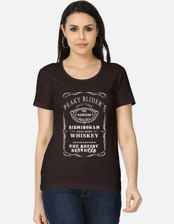 C-Labs Peaky Blinders Women's Classic T-Shirt Coffee Brown Front_1_c_37_1a2386e8-5db9-44cd-907f-61c5880110af