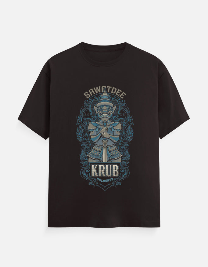 C-Labs Sawatdee Krub Classic Crew T-Shirt Coffee Brown Front_1_c_37_27f0385b-725b-4f0f-aa05-97423b60746d