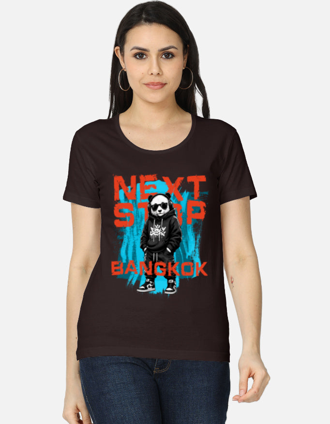 C-Labs Next Stop: Bangkok Women's Classic T-Shirt Coffee Brown Front_1_c_37_4049f6a5-55b1-483b-b16e-17c508045313