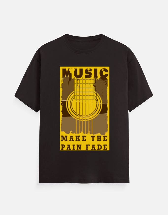 C-Labs Music Make The Pain Fade Classic Crew T-Shirt Coffee Brown Front_1_c_37_49fdc080-4a0a-4e38-83d9-731dc59a0ab6