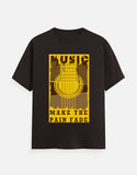 C-Labs Music Make The Pain Fade Classic Crew T-Shirt Coffee Brown Front_1_c_37_49fdc080-4a0a-4e38-83d9-731dc59a0ab6