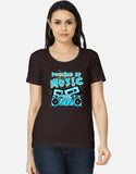 C-Labs Powered By Music Women's Classic T-Shirt Coffee Brown Front_1_c_37_505d5c8c-55b6-47a5-bd8c-f35be305162d