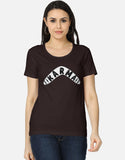 C-Labs Karma Boomerang Women's Classic T-Shirt Coffee Brown Front_1_c_37_52020861-006e-41fd-b4f0-f39cb437ce65