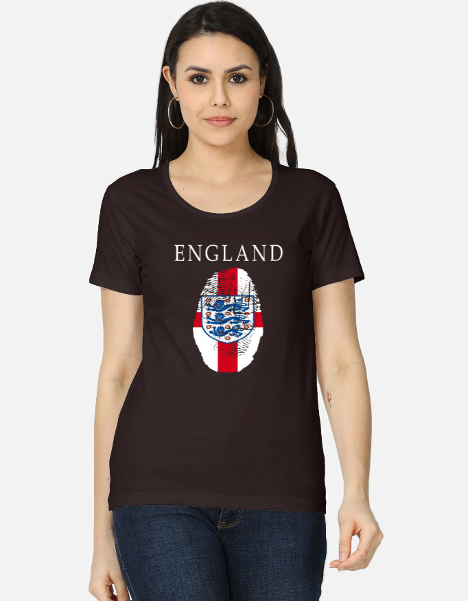 C-Labs England Women's Classic T-Shirt Coffee Brown Front_1_c_37_79e522ba-931d-46fd-bf89-1640b93a156a