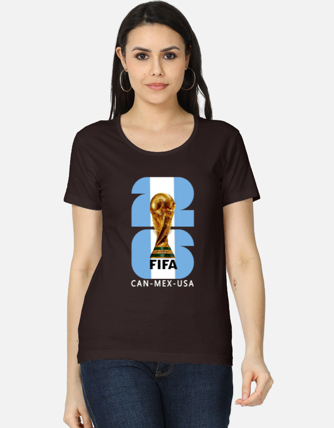 C-Labs Argentina 26 Women's Classic T-Shirt Coffee Brown Front_1_c_37_87b34bba-dc56-411d-a32a-dfe83f6dede0