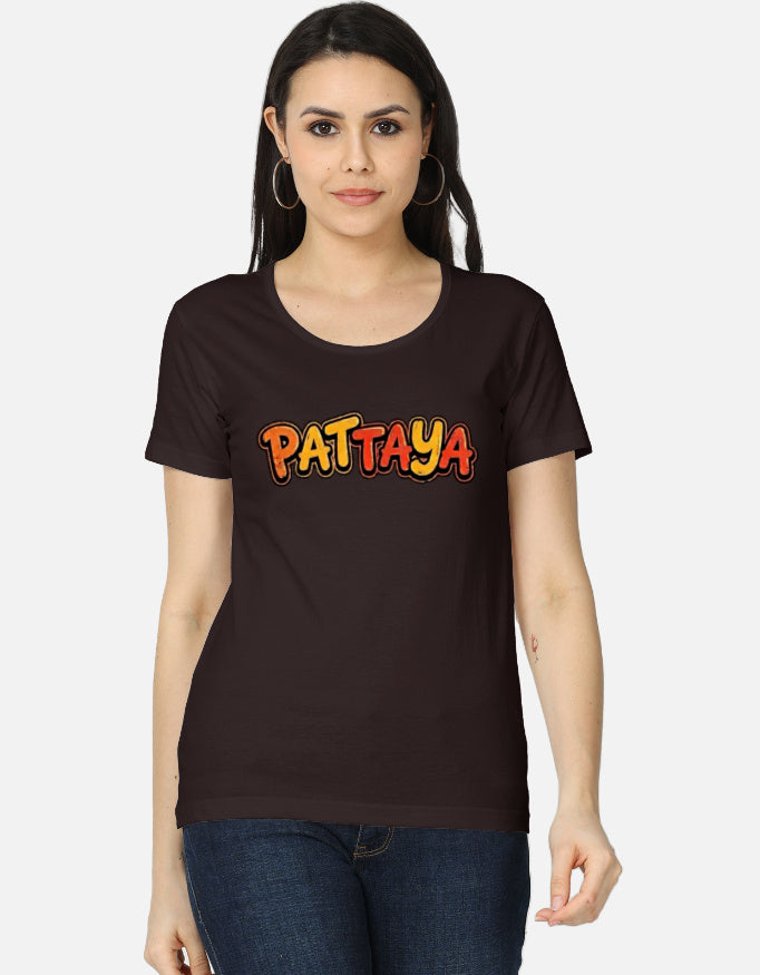 C-Labs Pattaya Women's Classic T-Shirt Coffee Brown Front_1_c_37_9abd8996-d80b-4dd9-80bc-46bb92fdbe34