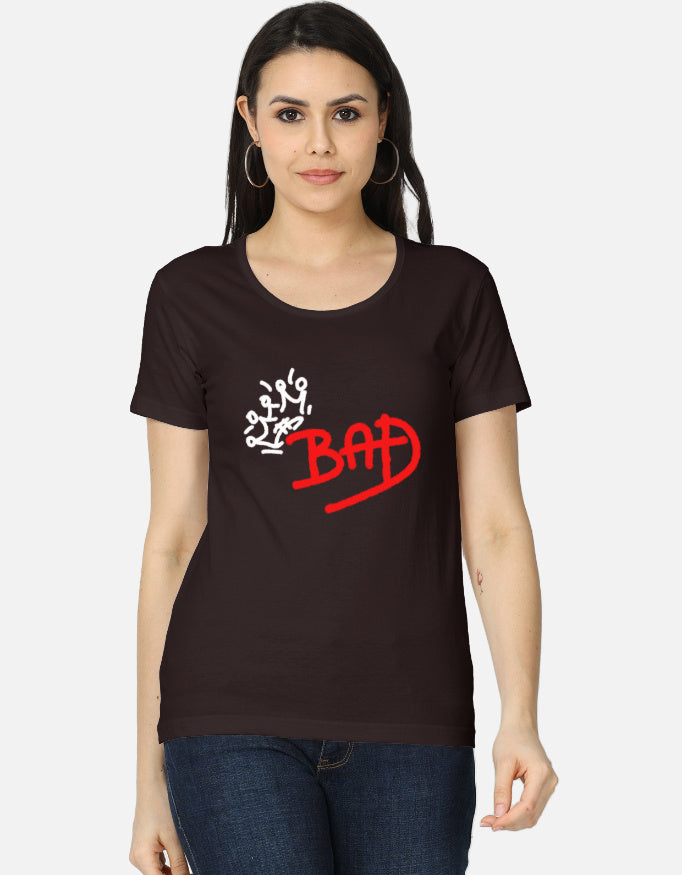 C-Labs Bad Women's Classic T-Shirt Coffee Brown Front_1_c_37_9e097ca8-dfec-4ae9-82b9-8bb2beed04d0
