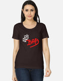 C-Labs Bad Women's Classic T-Shirt Coffee Brown Front_1_c_37_9e097ca8-dfec-4ae9-82b9-8bb2beed04d0