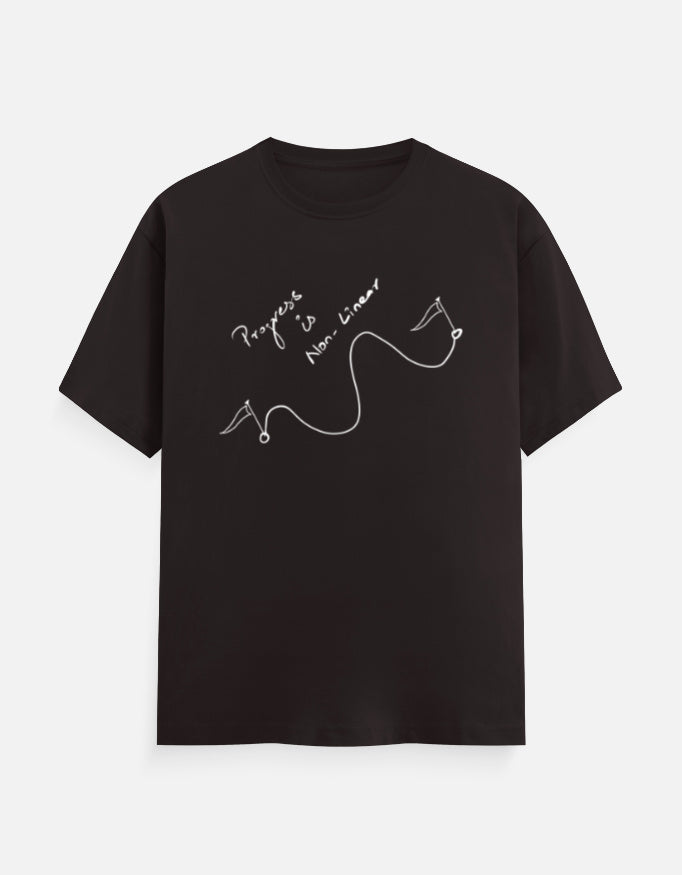 C-Labs Progress is non linear Classic Crew T-Shirt Coffee Brown Front_1_c_37_a186e6f6-5b00-4b5a-a549-84aa20daedc7