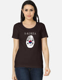 C-Labs SouthKorea Women's Classic T-Shirt Coffee Brown Front_1_c_37_c8786dc6-ea34-47c1-88dc-02efadaf3465