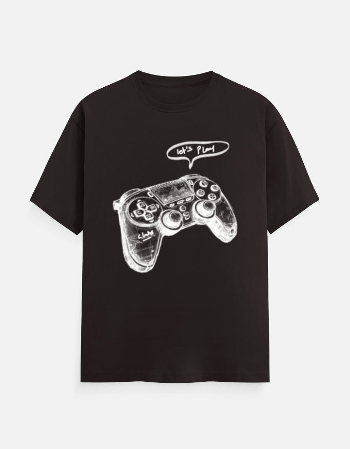 C-Labs Let's Play Classic Crew T-Shirt Coffee Brown Front_1_c_37_c9f8814c-5679-4d8c-b444-f86c09660556