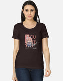 C-Labs Cute Girl Women's Classic T-Shirt Coffee Brown Front_1_c_37
