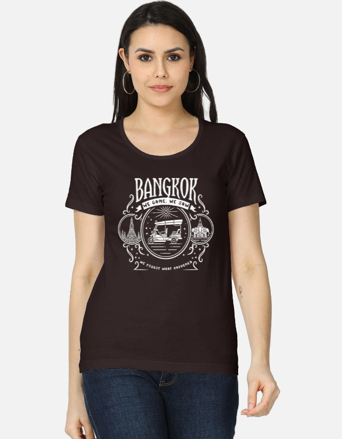 C-Labs Bangkok: We Came, We Saw Women's Classic T-Shirt Coffee Brown Front_1_c_37_d36734e1-4332-4020-8c0e-493059333961