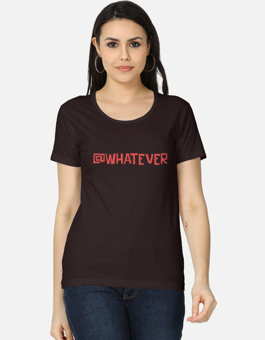 C-Labs @WHATEVER Women's Classic T-Shirt Coffee Brown Front_1_c_37_e9428ce1-7db9-4089-9b9c-9898b7aca1af