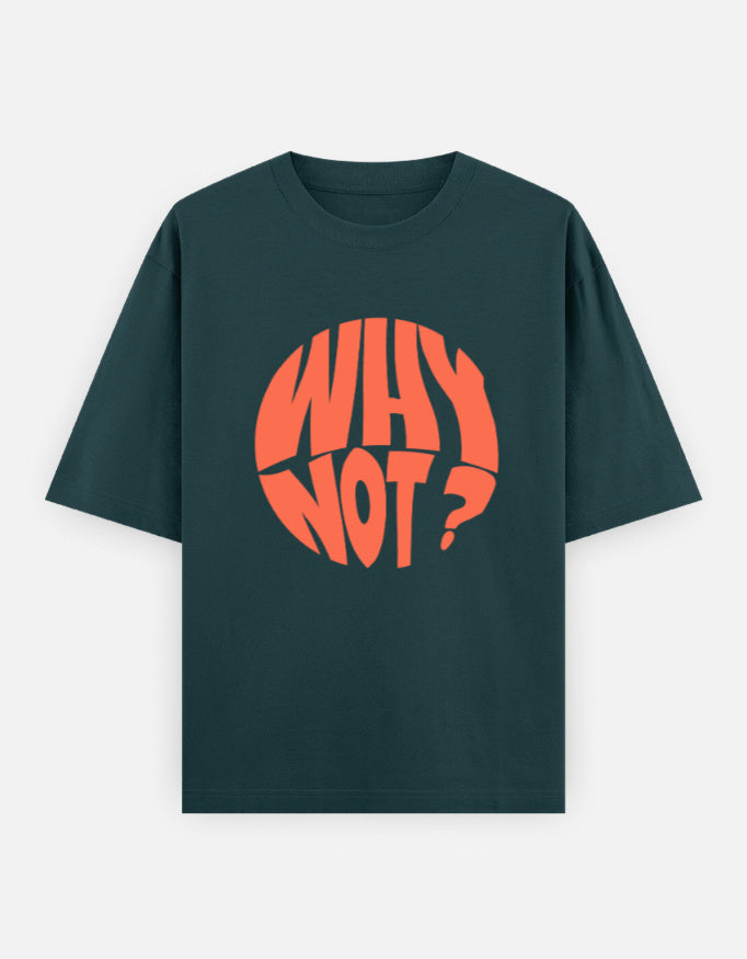 C-Labs Why Not Oversized Classic T-Shirt Petrol Blue Front_1_c_38_001a598f-0557-41c2-ae21-0e3227c08176