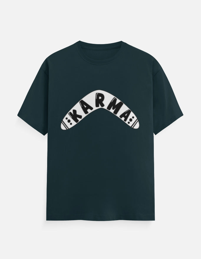 C-Labs Karma Boomerang Classic Crew T-Shirt Petrol Blue Front_1_c_38_013901a4-ad9e-4ebd-a70a-79415e4d670e