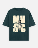 C-Labs Music Oversized Classic T-Shirt Petrol Blue Front_1_c_38_1a2e8dfd-f32b-4c08-bae6-22dd115734db
