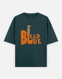 C-Labs I Bleed Blue Oversized Classic T-Shirt Petrol Blue Front_1_c_38_29e247ae-5795-4bc0-ba4f-dc546a83836c