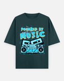 C-Labs Powered By Music Oversized Classic T-Shirt Petrol Blue Front_1_c_38_2a6dd089-fa31-47cf-bb91-566f7c4eca87