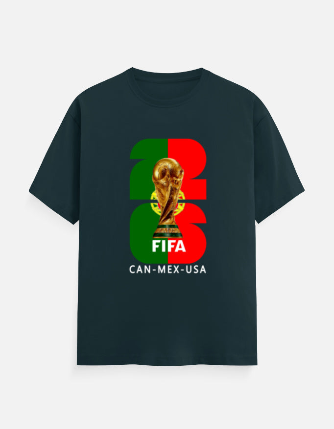 C-Labs Portugal 26 Classic Crew T-Shirt Petrol Blue Front_1_c_38_369b10ea-7423-4a67-876d-3fd09364b12c