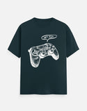 C-Labs Let's Play Classic Crew T-Shirt Petrol Blue Front_1_c_38_4154b799-d906-4144-bd8c-555aefadcce3