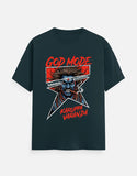 C-Labs Karuppu God Mode Classic Crew T-Shirt Petrol Blue Front_1_c_38_4a2e7fca-9197-49ab-8442-a27abd458b2b