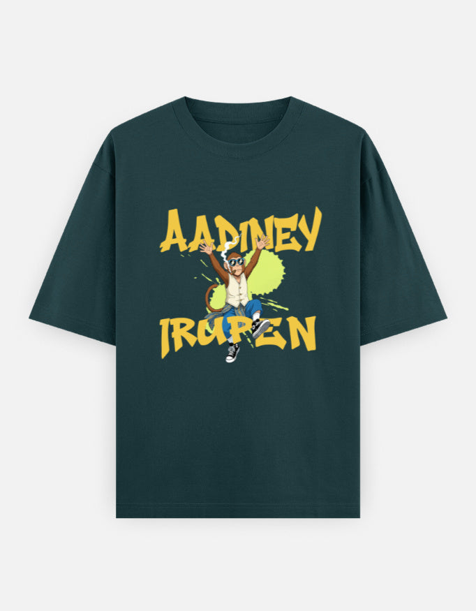 C-Labs Aadiney Irupen Oversized Classic T-Shirt Petrol Blue Front_1_c_38_536bdb22-f908-4e46-bc5f-e568c117b1db
