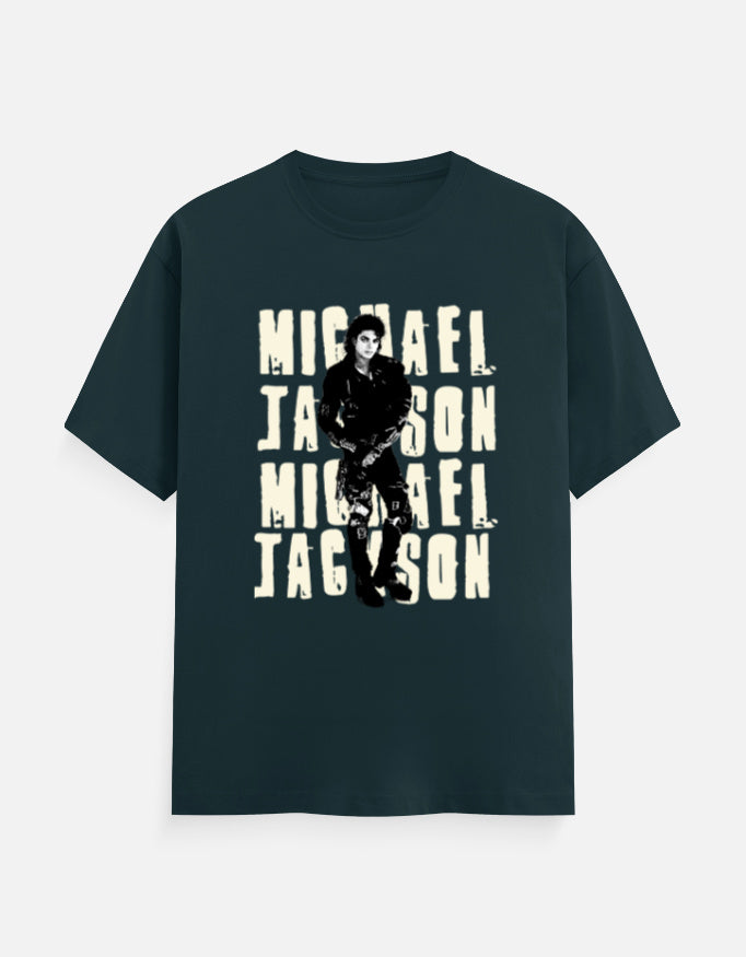 C-Labs Michael Jakson Classic Crew T-Shirt Petrol Blue Front_1_c_38_55565ece-5511-480f-9b33-239a4b575036
