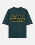 C-Labs Stop Wars Oversized Classic T-Shirt Petrol Blue Front_1_c_38_5634ecb3-b911-4f6e-8726-df0ae1d3245e