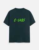 C-Labs C-LABS Neon Green Classic Crew T-Shirt Petrol Blue Front_1_c_38_58de75b3-434d-44c2-b9eb-a4ee72de779f