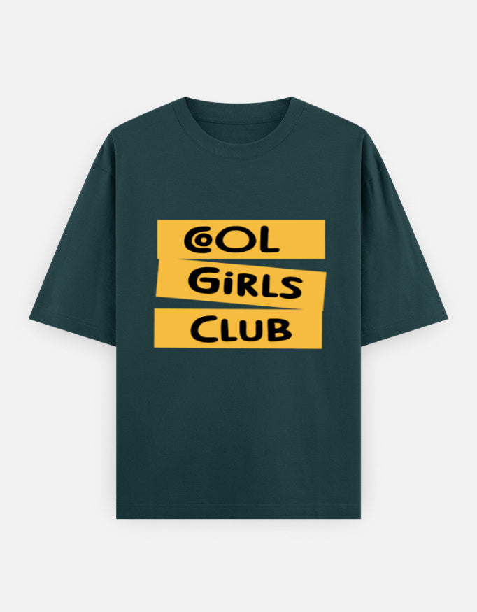 C-Labs Cool Girls Club Oversized Classic T-Shirt Petrol Blue Front_1_c_38_6c9556c8-1e90-4671-bd6c-f2c2d6d16640