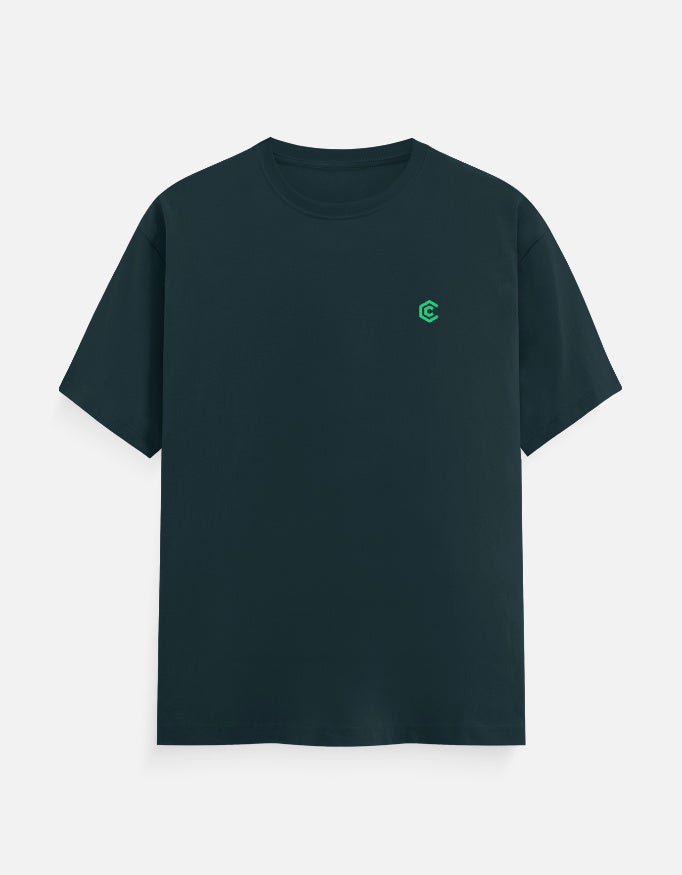 C-Labs C-Signature: The Crest (T-Shirt) Classic Crew T-Shirt Petrol Blue Front_1_c_38_712b47ad-2916-41eb-b18a-0d3cd7bfd25a