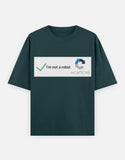C-Labs I'm Not a Robot Oversized Classic T-Shirt Petrol Blue Front_1_c_38_71c7772e-07b8-46a7-b17a-9110cb0dd5be
